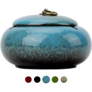 Large Size Color Glaze Cigarette Ashtray Windproof and Rainproof Outdoor Ceramic